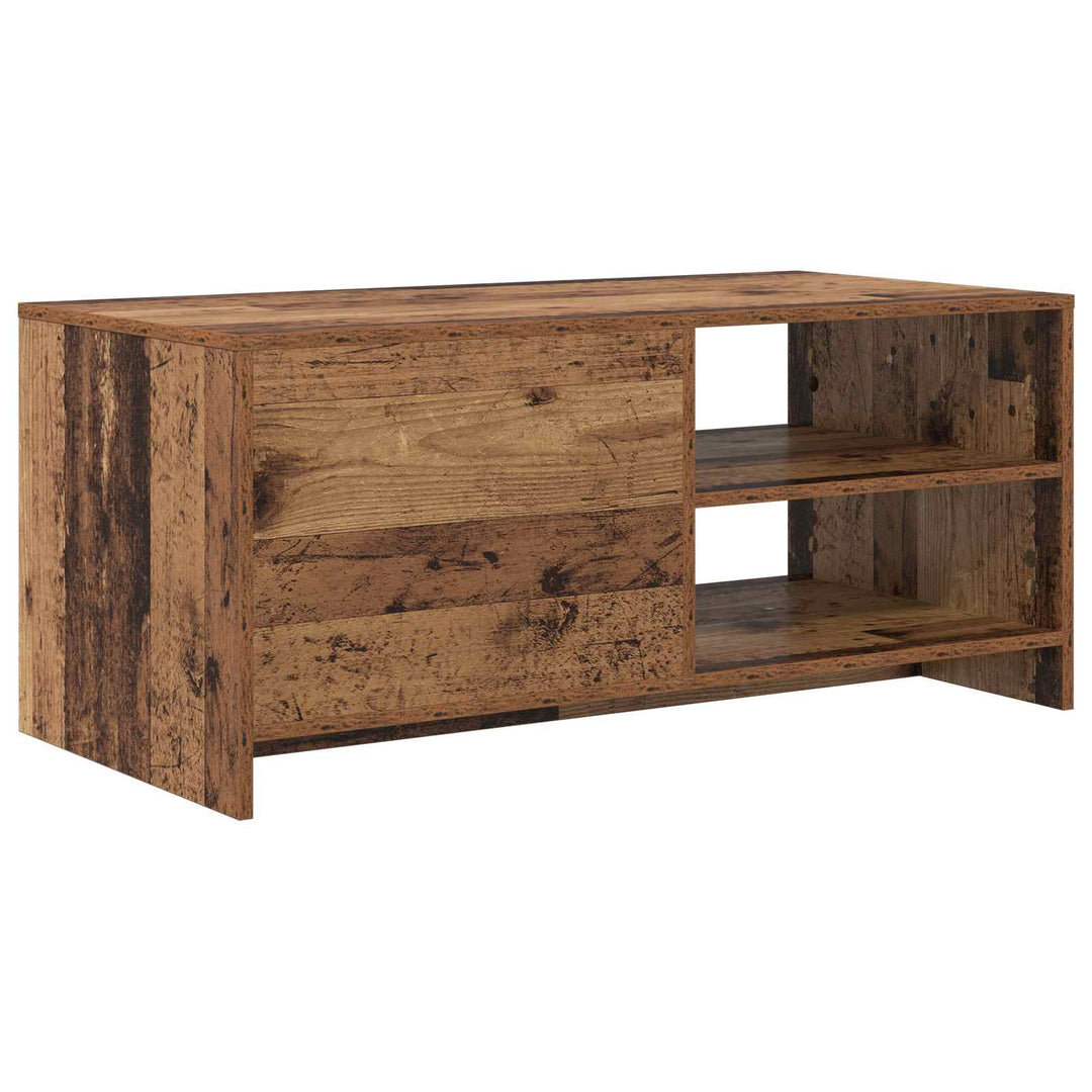Sofabord Egetræ 102 x 50 x 45 cm Konstrueret træ