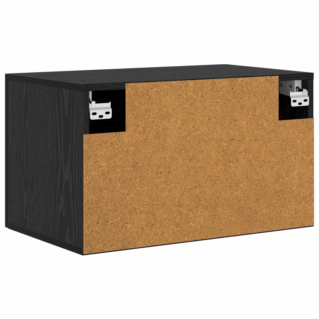 Vægskab 60 x 36,5 x 35 cm Konstrueret træ Sort eg