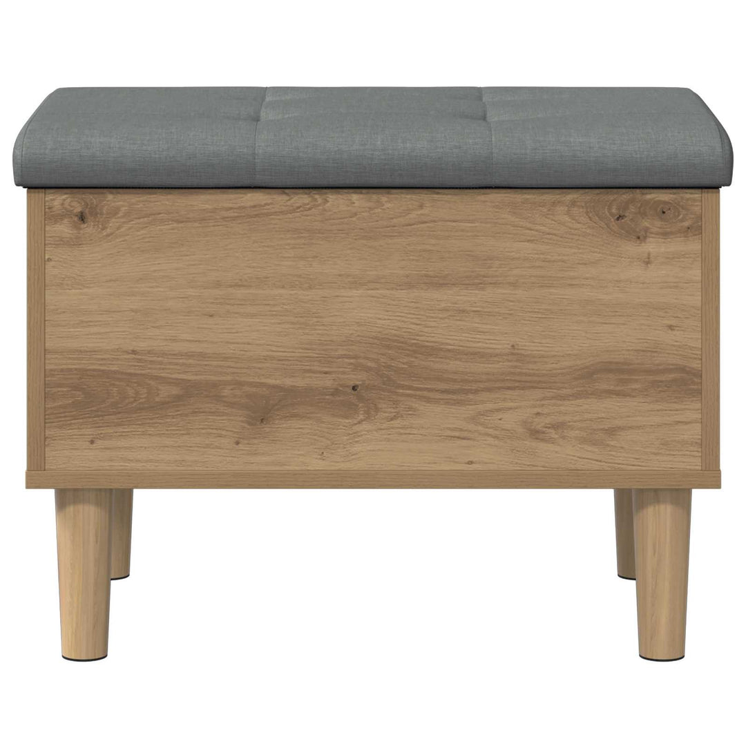 Opbevaringsbænk med pude Artisan-eg 62 x 42 x 46 cm
