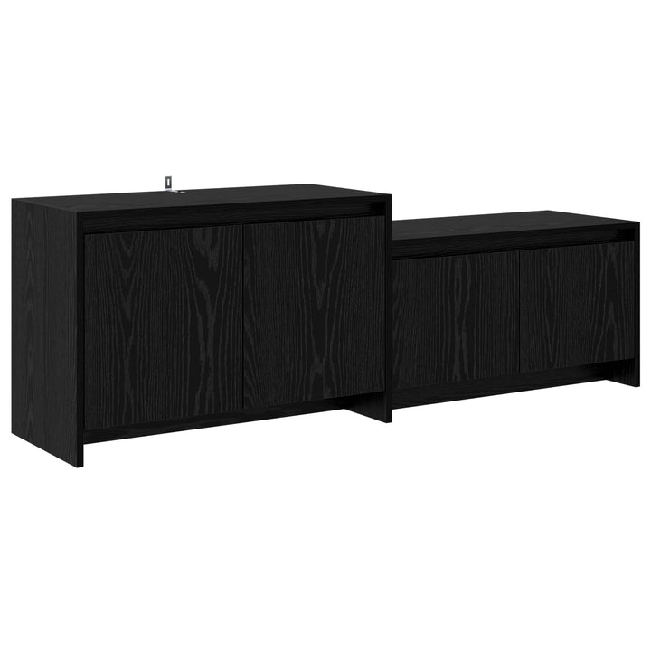 TV-skab 147 x 35 x 50 cm Sort eg Konstrueret træ
