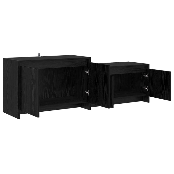 TV-skab 147 x 35 x 50 cm Sort eg Konstrueret træ
