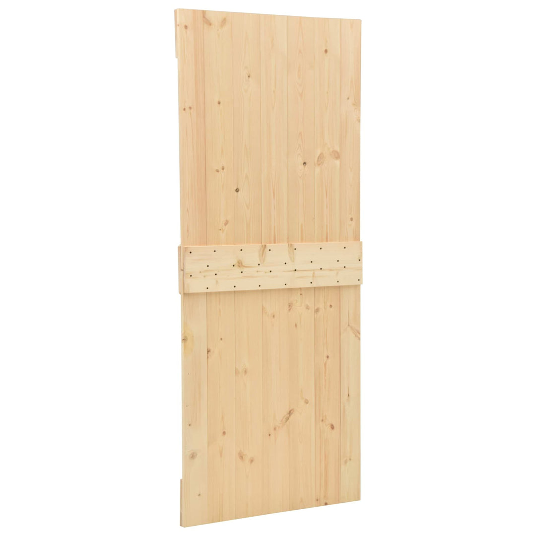Skydedør 2 stk. 90 x 210 cm Massivt fyrretræ
