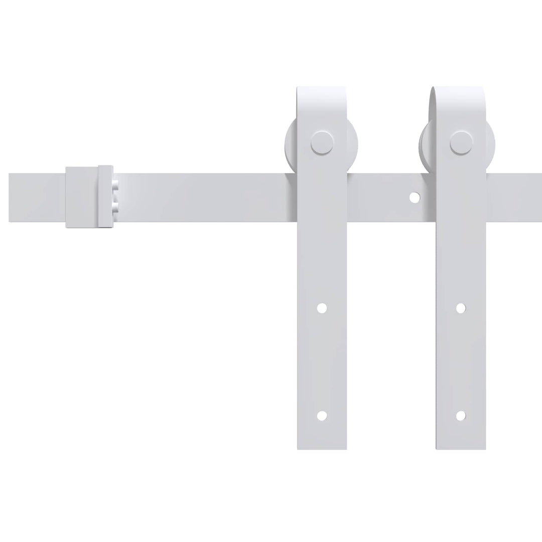 Skydedør Natur og hvid 70 x 210 cm Massivt Fyrretræ
