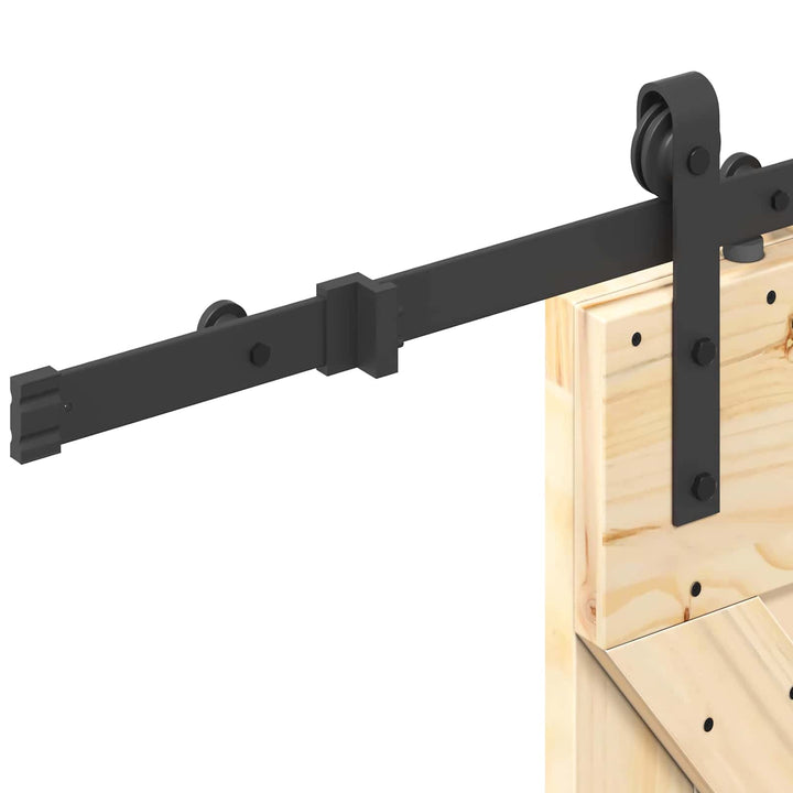 Skydedør NARVIK Naturfarvet og sort 70 x 210 cm (213,5 cm)