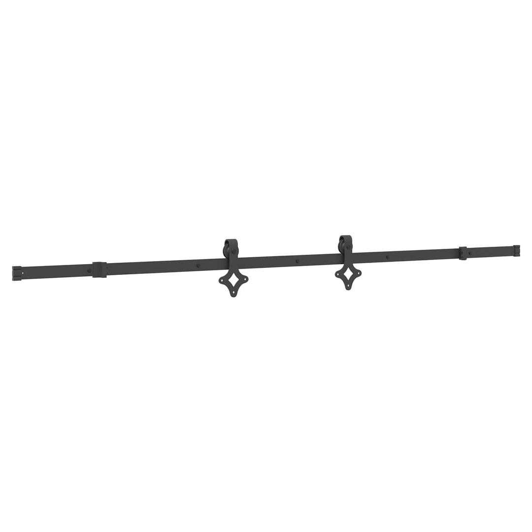 Skydedør NARVIK Naturfarvet og sort 90 x 210 cm (213,5 cm)