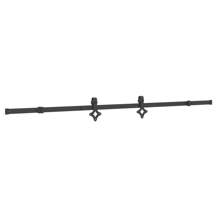 Skydedør NARVIK Naturfarvet og sort 90 x 210 cm (213,5 cm)