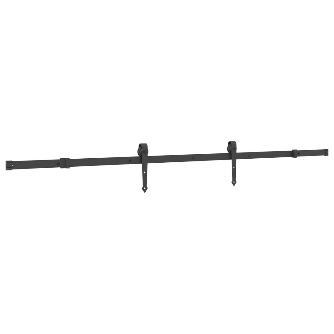 Skydedør NARVIK Naturfarvet og sort 80 x 210 cm (213,5 cm)
