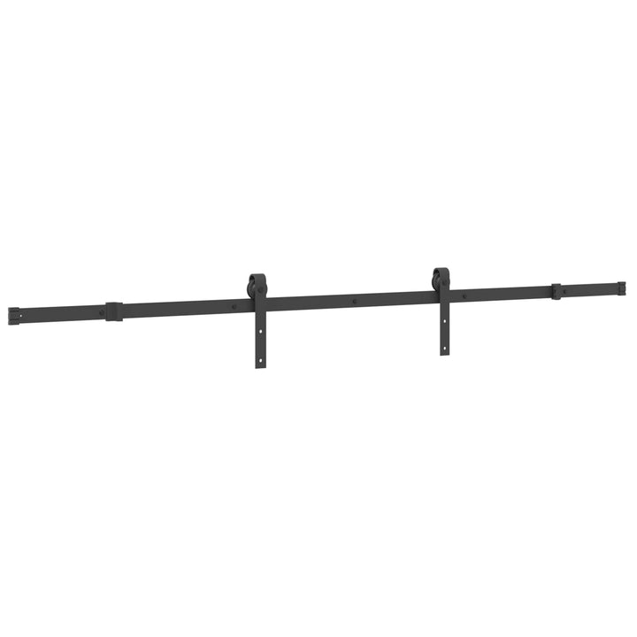 Skydedør NARVIK Naturfarvet og sort 90 x 210 cm (213,5 cm)