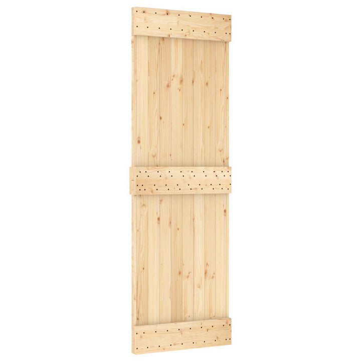 Skydedør NARVIK Naturfarvet og sort 70 x 210 cm (152,5 cm)