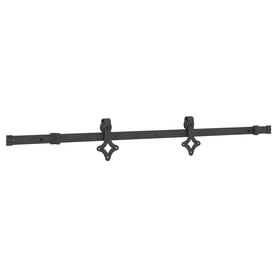 Skydedør NARVIK Naturfarvet og sort 85 x 210 cm (152,5 cm)