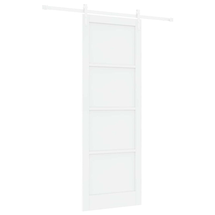 Skydedør Hvid 83 x 232 cm Massivt fyrretræ