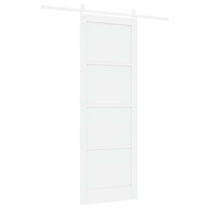 Skydedør Hvid 83 x 232 cm Massivt fyrretræ