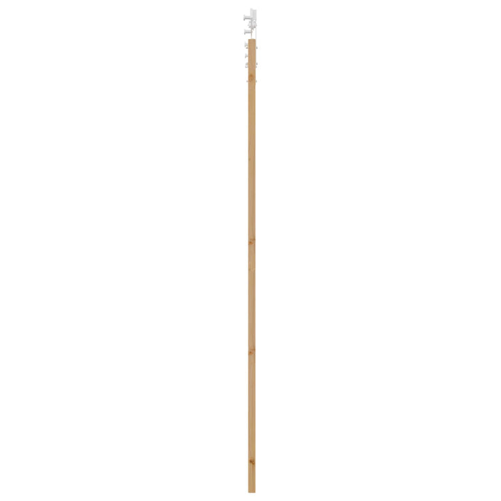 Skydedør Natur og hvid 83 x 232 cm Massivt fyrretræ
