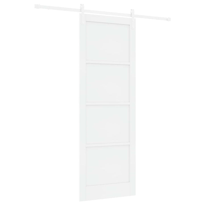 Skydedør Hvid 83 x 232 cm Massivt fyrretræ