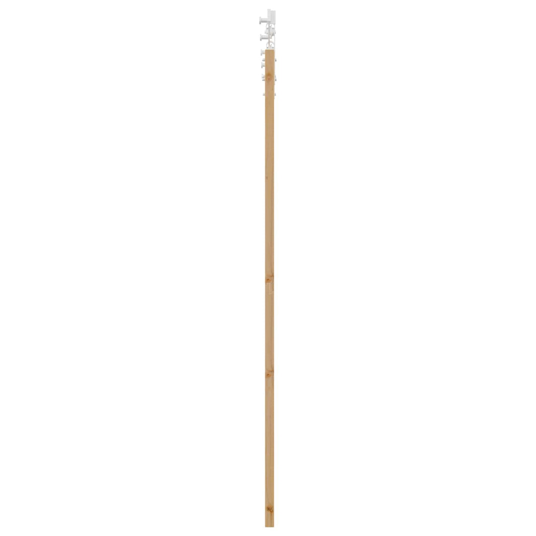 Skydedør Natur og hvid 86 x 198,5 cm Massivt fyrretræ