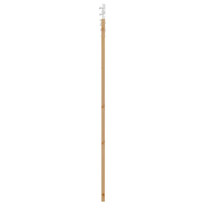 Skydedør Natur og hvid 86 x 198,5 cm Massivt fyrretræ