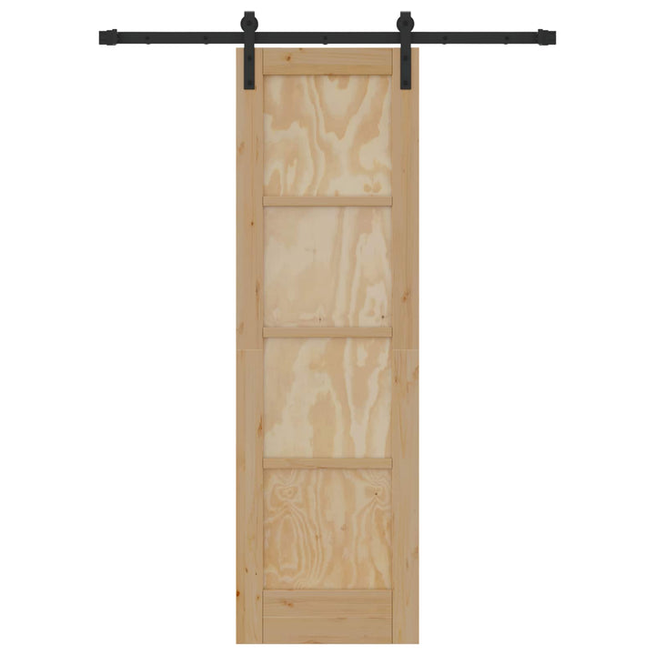 Skydedør Naturfarvet 61 x 198,5 cm Massivt fyrretræ