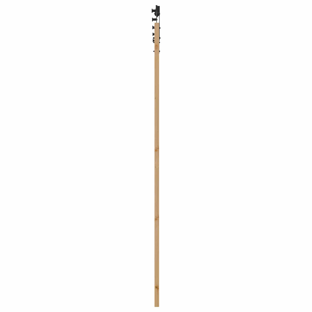 Skydedør Naturfarvet 83 x 232 cm Massivt fyrretræ