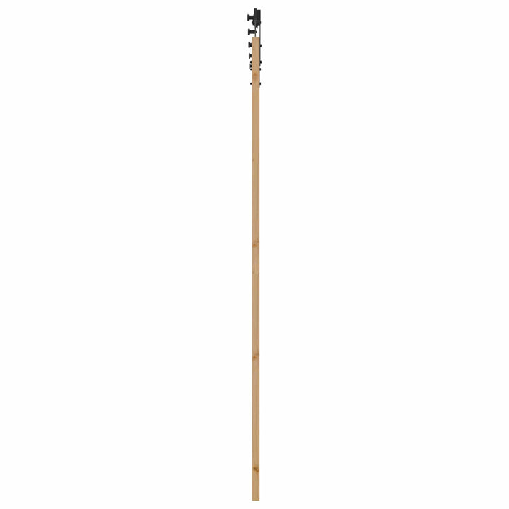 Skydedør Naturfarvet 83 x 232 cm Massivt fyrretræ