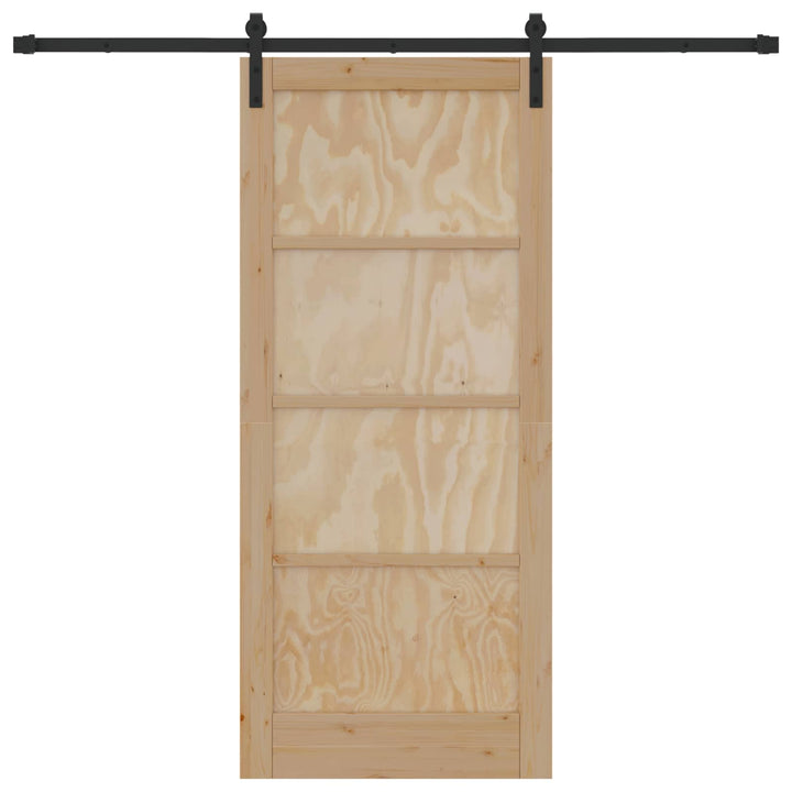 Skydedør Naturfarvet 86 x 198,5 cm Massivt fyrretræ
