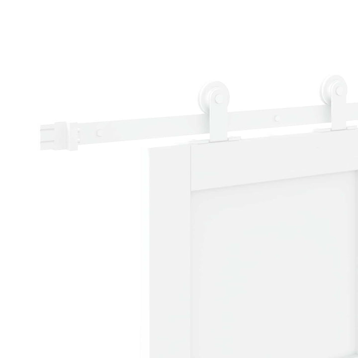 Skydedør Hvid 83 x 202 cm Massivt fyrretræ