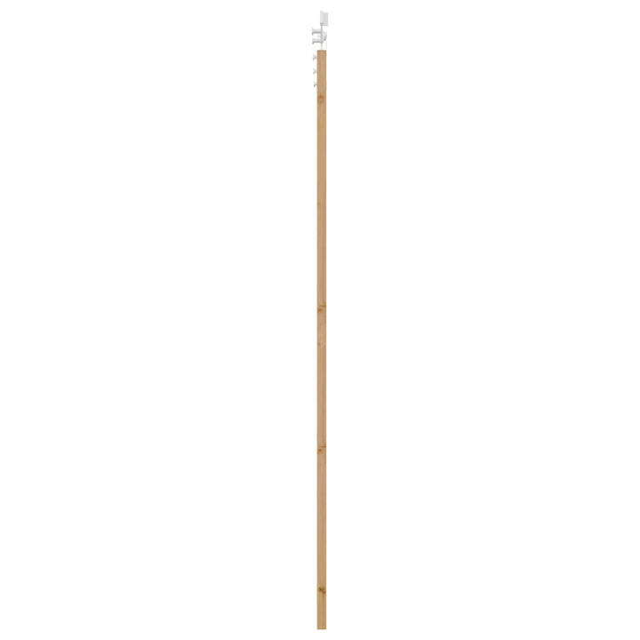 Skydedør Natur og hvid 83 x 232 cm Massivt fyrretræ