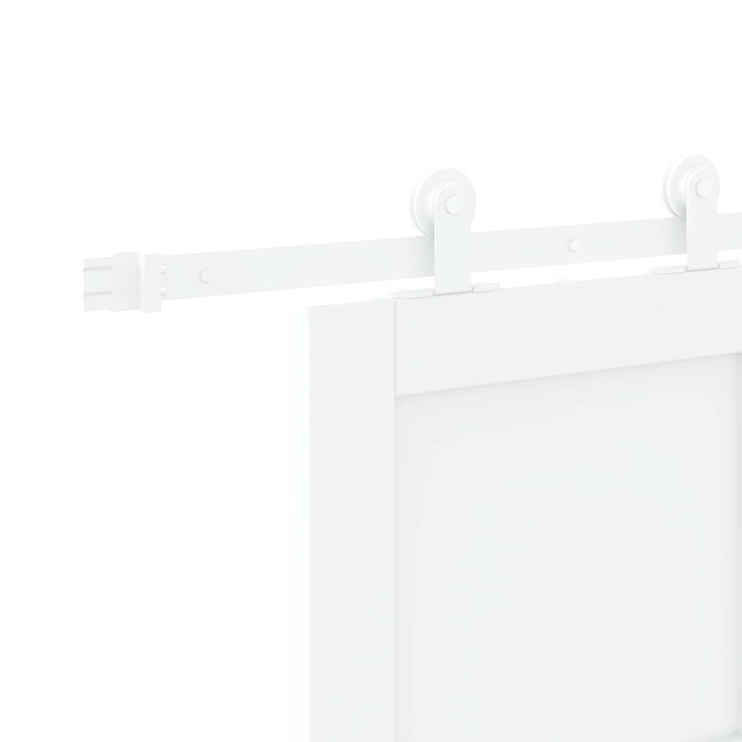 Skydedør Hvid 83 x 232 cm Massivt fyrretræ