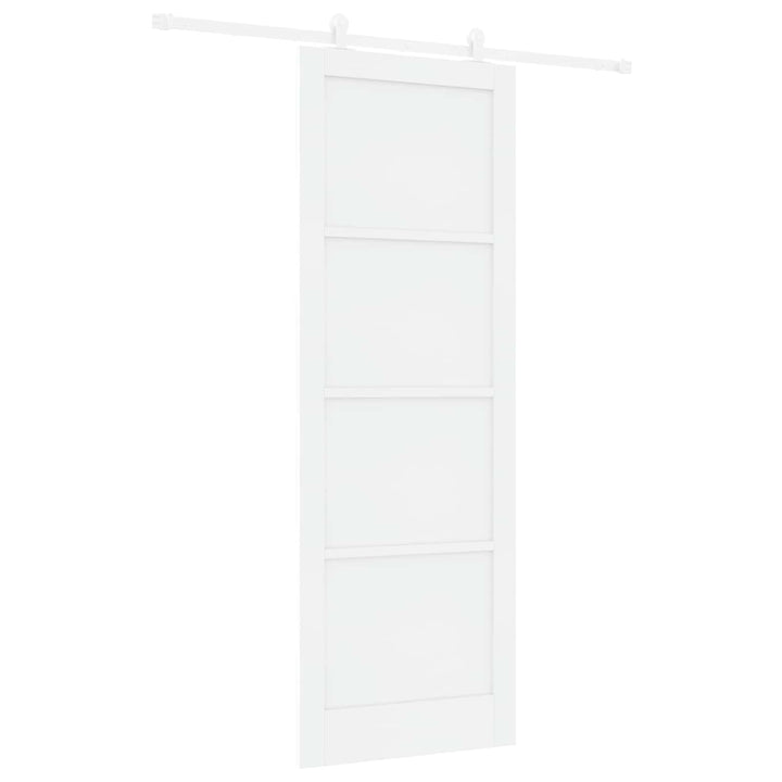 Skydedør Hvid 83 x 232 cm Massivt fyrretræ