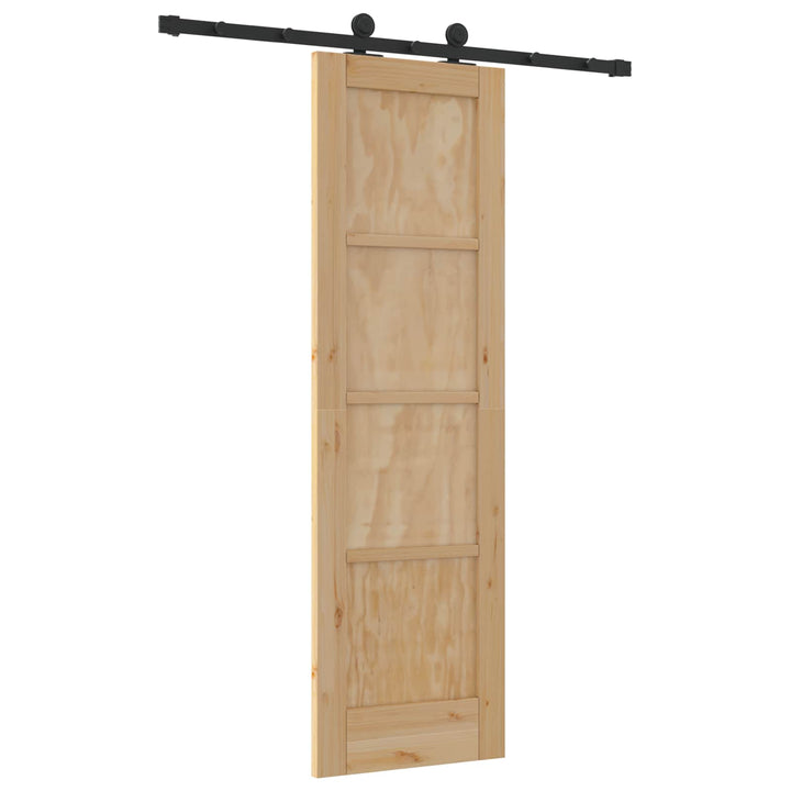 Skydedør ORKDAL Naturfarvet 61 x 198,5 cm Massivt fyrretræ