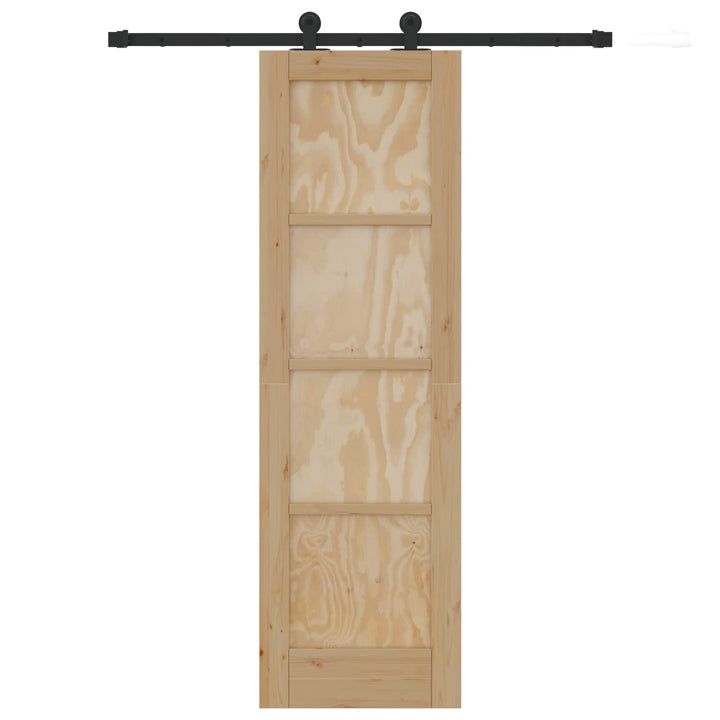 Skydedør ORKDAL Naturfarvet 61 x 198,5 cm Massivt fyrretræ