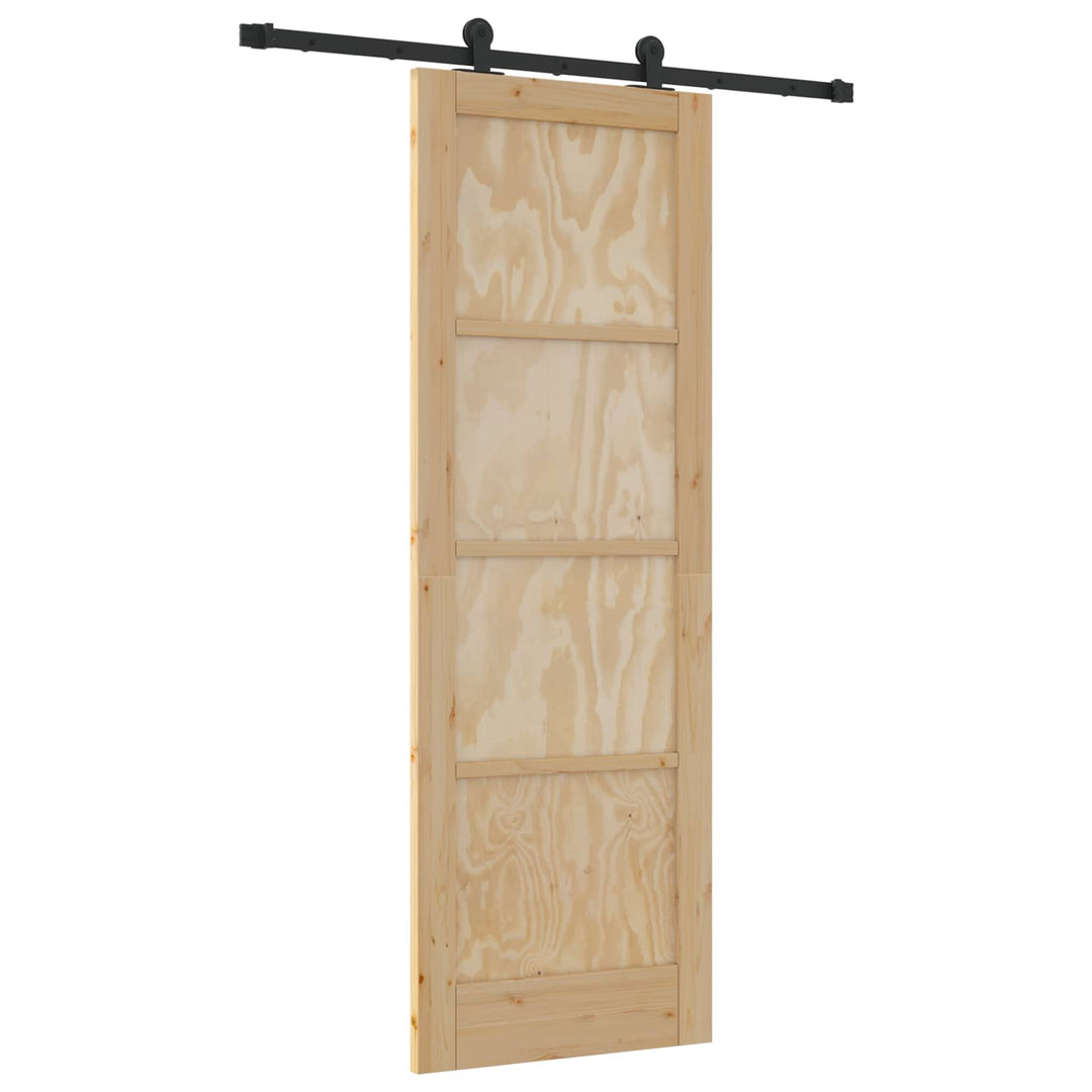Skydedør ORKDAL Naturfarvet 73,5 x 211 cm Massivt fyrretræ