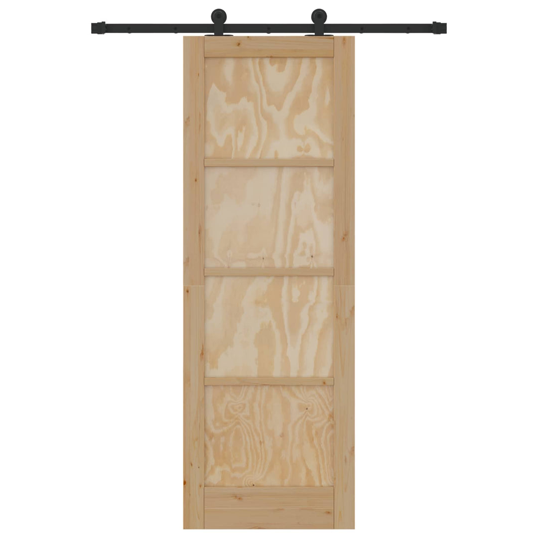 Skydedør ORKDAL Naturfarvet 73,5 x 211 cm Massivt fyrretræ