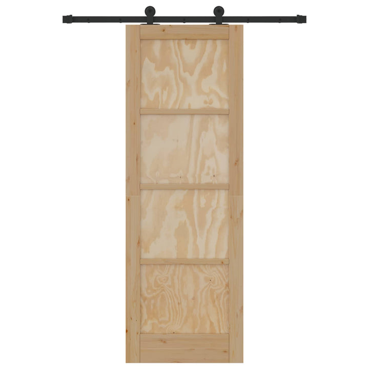 Skydedør ORKDAL Naturfarvet 73,5 x 211 cm Massivt fyrretræ