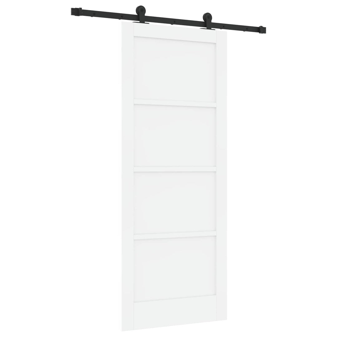 Skydedør ORKDAL Hvid 83 x 202 cm Massivt fyrretræ