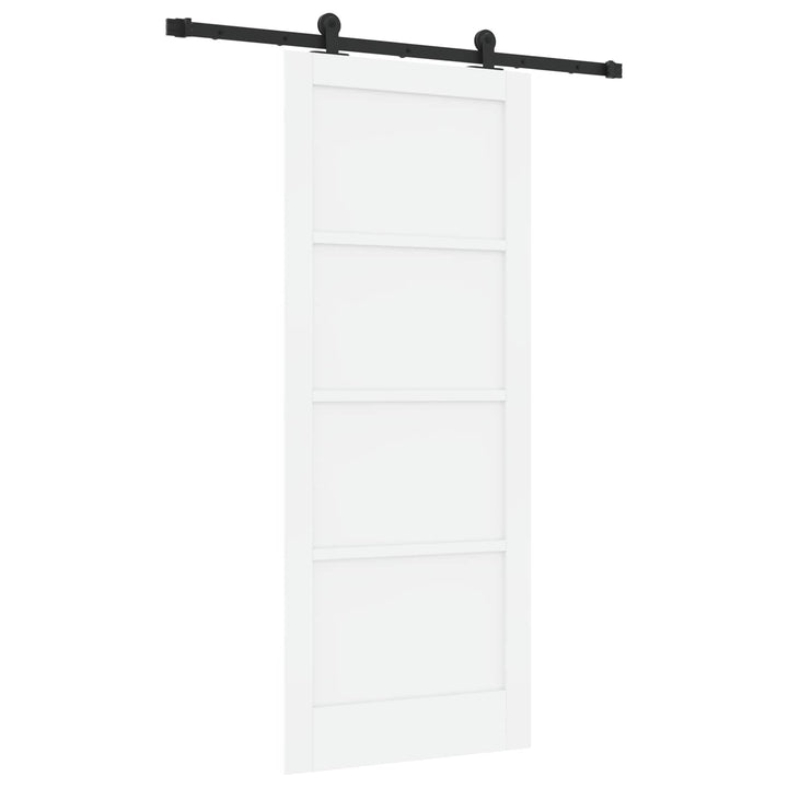Skydedør ORKDAL Hvid 83 x 202 cm Massivt fyrretræ