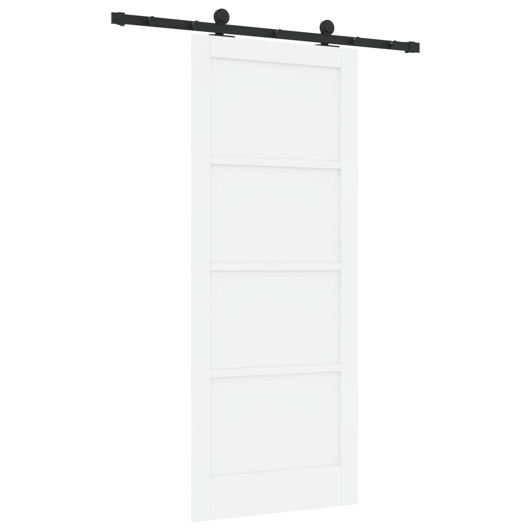 Skydedør ORKDAL Hvid 83 x 202 cm Massivt fyrretræ
