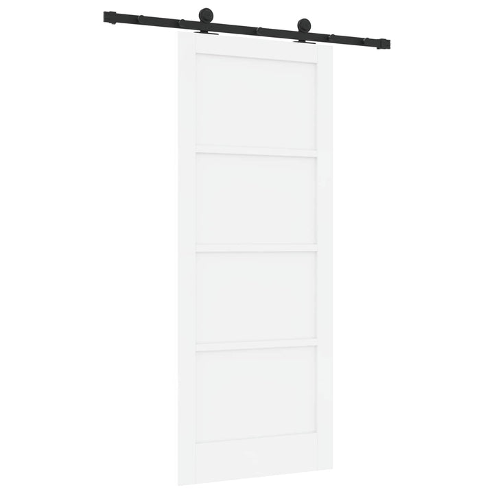 Skydedør ORKDAL Hvid 83 x 202 cm Massivt fyrretræ