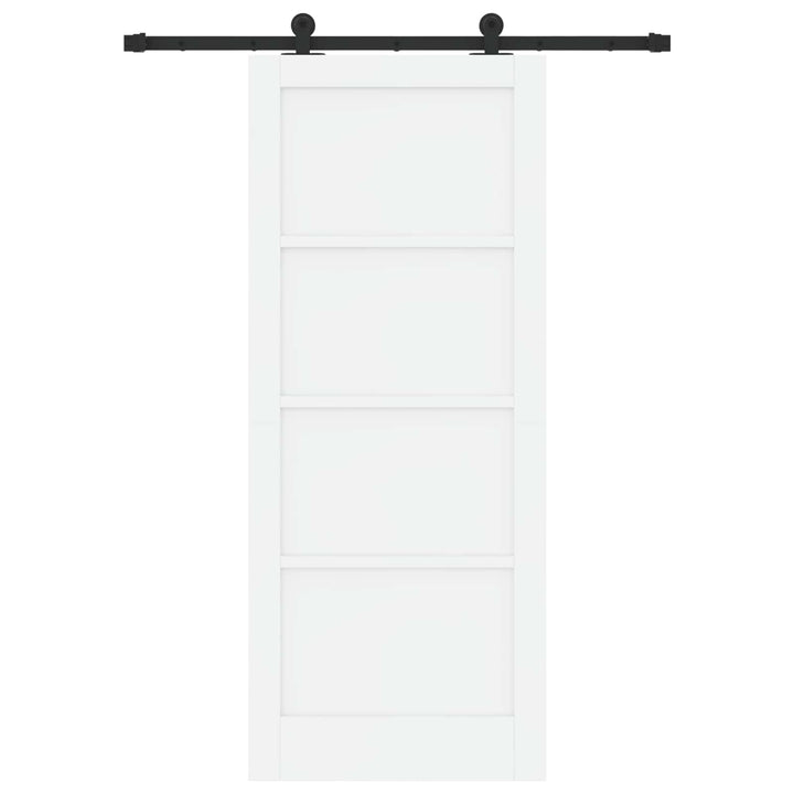 Skydedør ORKDAL Hvid 83 x 202 cm Massivt fyrretræ