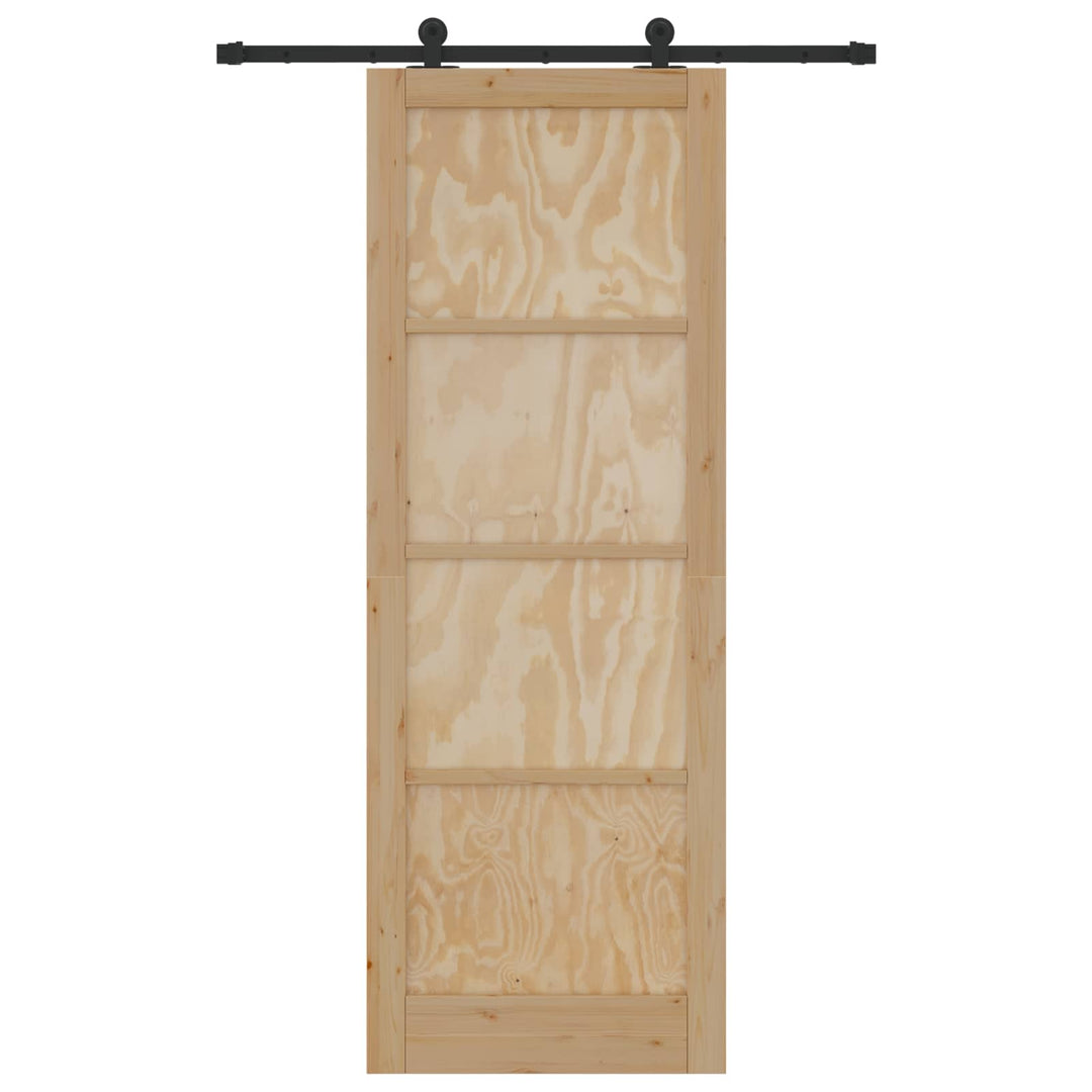 Skydedør ORKDAL Naturfarvet 83 x 232 cm Massivt fyrretræ
