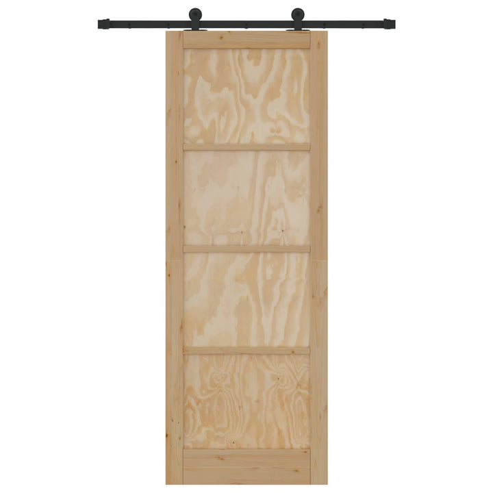 Skydedør ORKDAL Naturfarvet 83 x 232 cm Massivt fyrretræ
