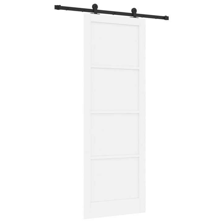 Skydedør ORKDAL Hvid 83 x 232 cm Massivt fyrretræ