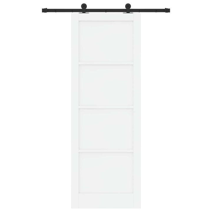 Skydedør ORKDAL Hvid 83 x 232 cm Massivt fyrretræ