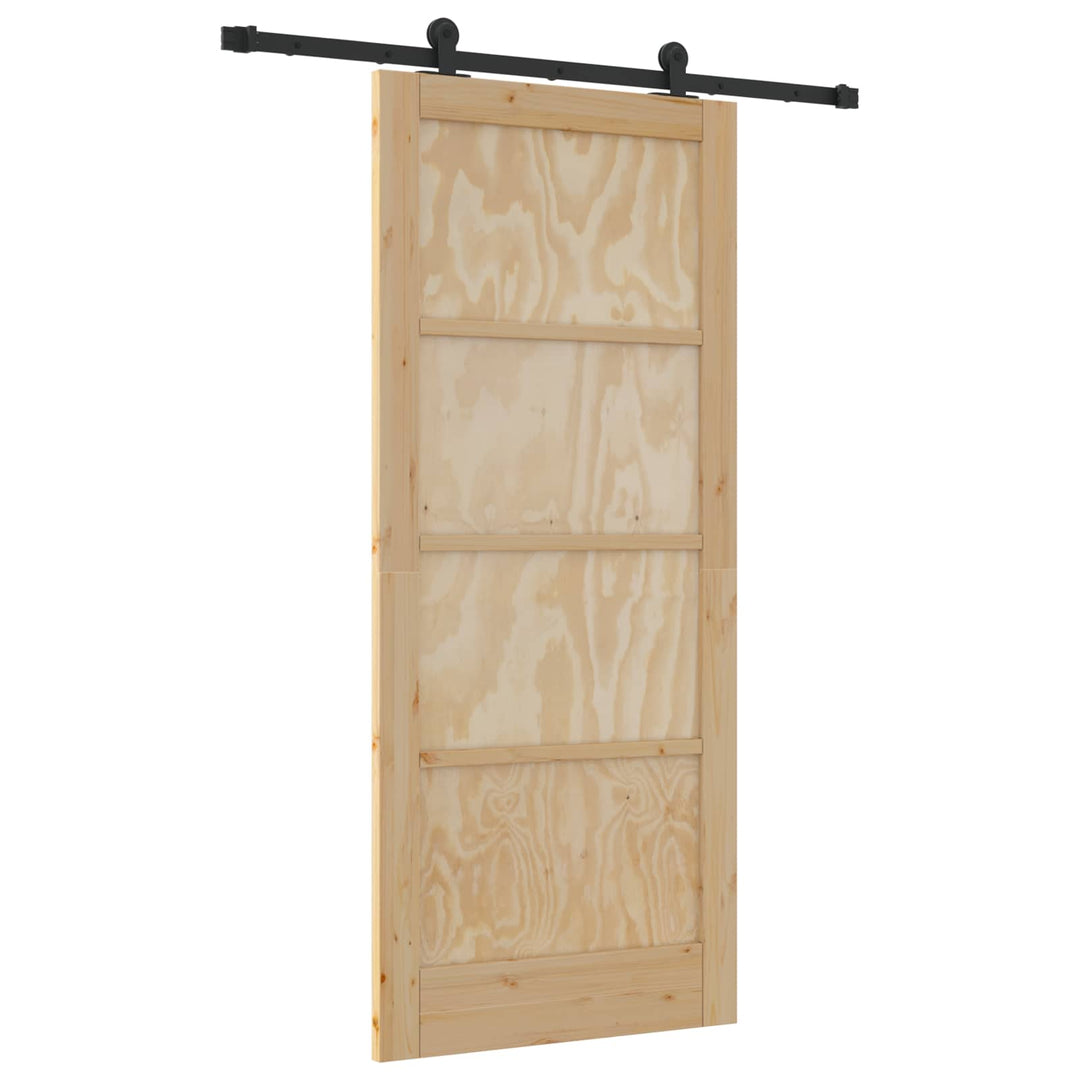 Skydedør ORKDAL Naturfarvet 86 x 198,5 cm Massivt fyrretræ