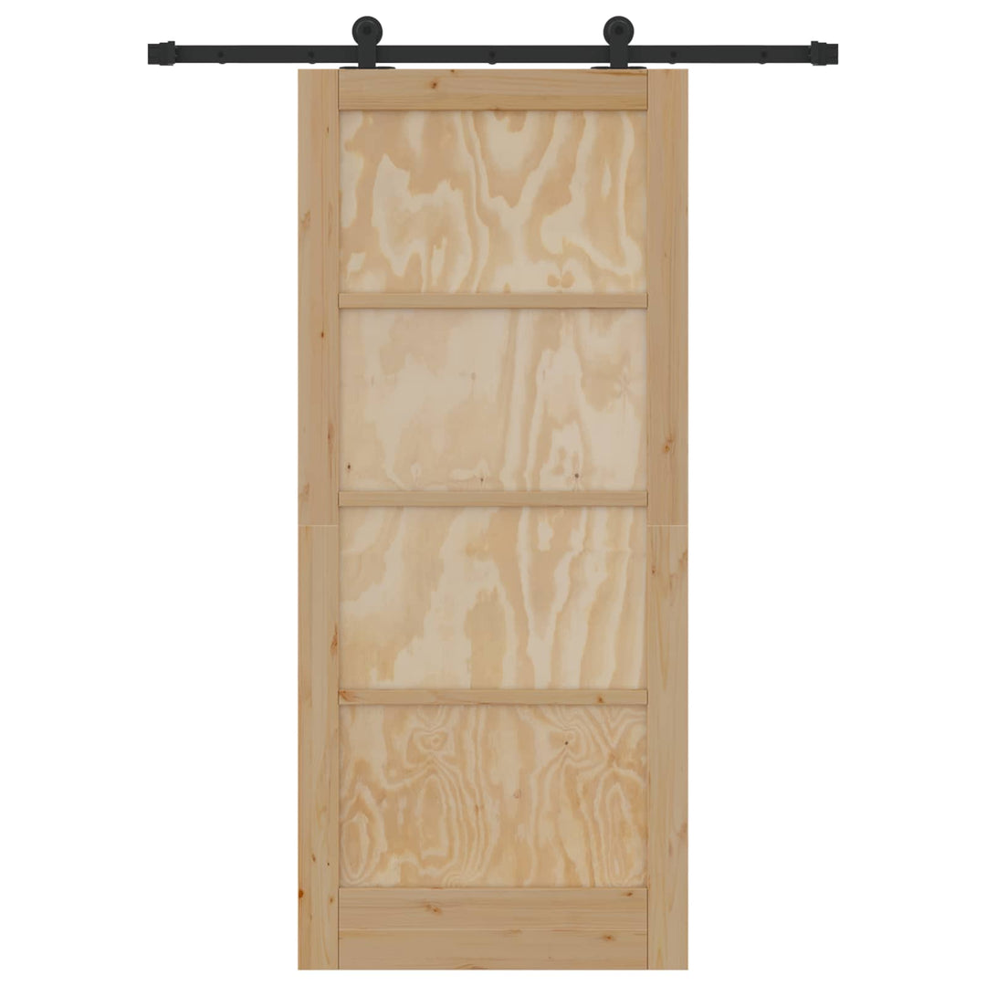 Skydedør ORKDAL Naturfarvet 86 x 198,5 cm Massivt fyrretræ
