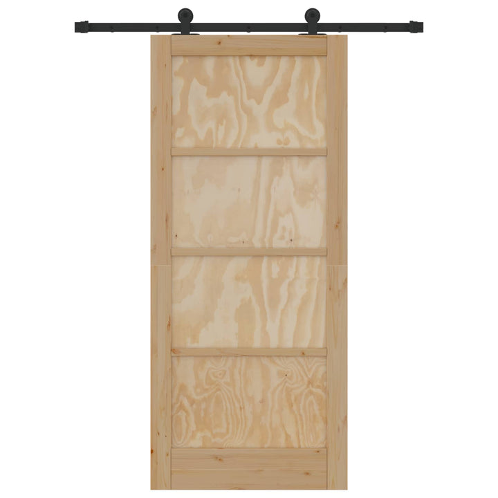 Skydedør ORKDAL Naturfarvet 86 x 198,5 cm Massivt fyrretræ
