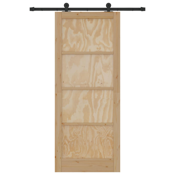 Skydedør ORKDAL Naturfarvet 86 x 211 cm Massivt fyrretræ