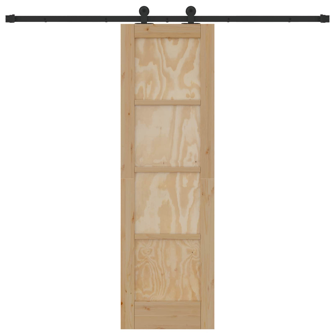 Skydedør ORKDAL Naturfarvet 61 x 198,5 cm Massivt fyrretræ