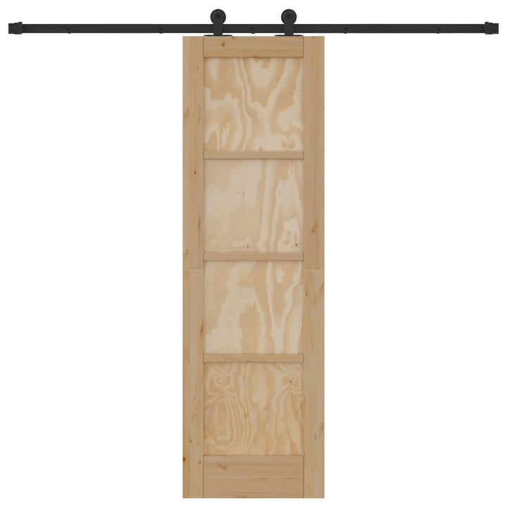 Skydedør ORKDAL Naturfarvet 61 x 198,5 cm Massivt fyrretræ