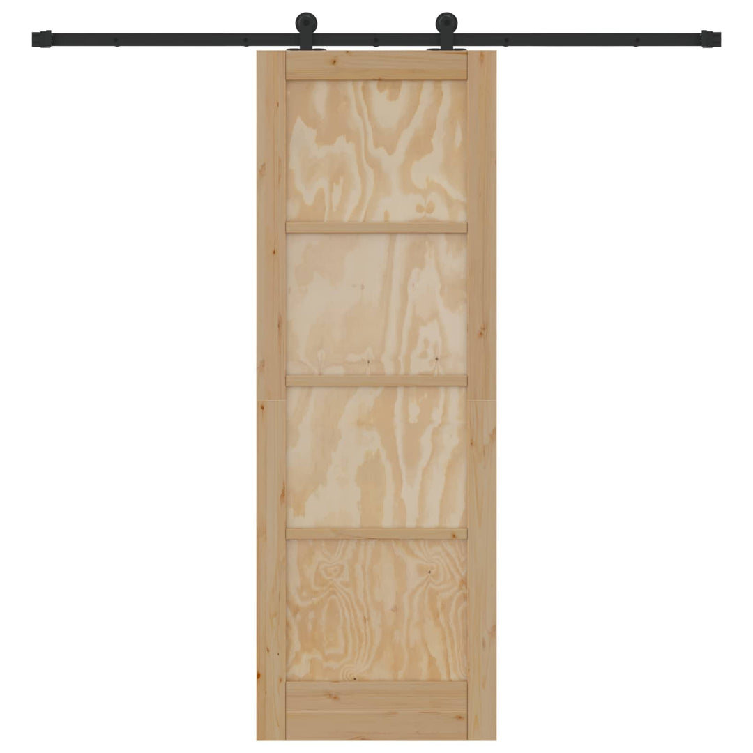 Skydedør ORKDAL Naturfarvet 73,5 x 211 cm Massivt fyrretræ