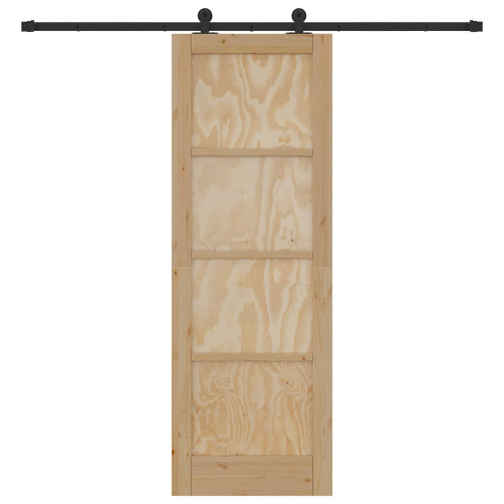 Skydedør ORKDAL Naturfarvet 73,5 x 211 cm Massivt fyrretræ